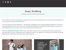 Tablet Screenshot of jennynordberg.com